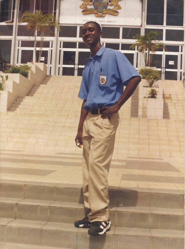 Yaw Boakye-Yiadom - 2002 President of Presec Civic Education club during an excursion by the club